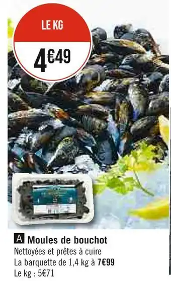 Casino Supermarchés Moules de bouchot offre