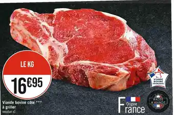 Casino Supermarchés Viande bovine côte à griller offre