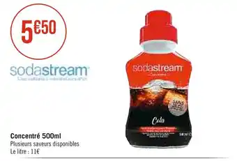 Casino Supermarchés Sodastream concentré 500ml offre