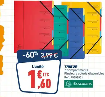 Bureau Vallée Exacompta trieur offre