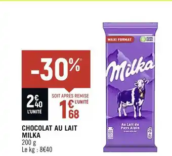 Spar Milka chocolat au lait offre