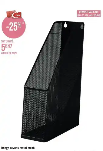 Range revues metal mesh