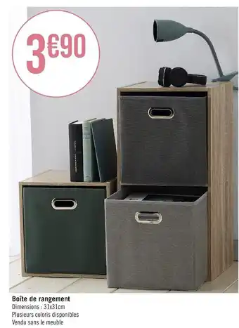 Boîte de rangement