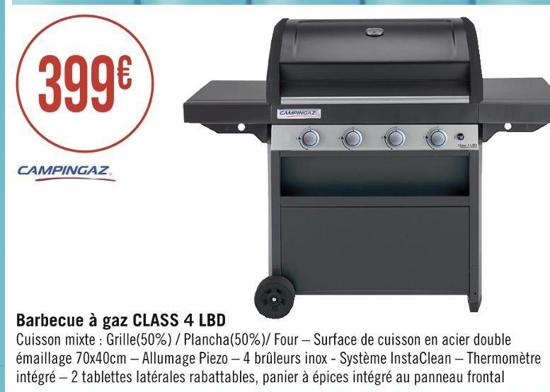 Promo Campingaz barbecue à gaz class 4 lbd chez Casino Hyperfrais