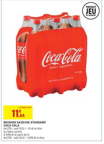 Intermarché Coca cola boisson gazeuse standard offre