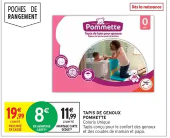 Intermarché Pommette tapis de genoux offre