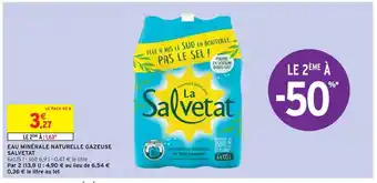Intermarché Salvetat eau minérale naturelle boisson gazeuse offre