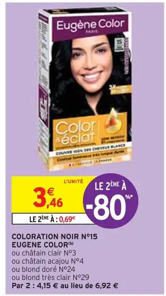 Intermarché Eugene color coloration noir n°15 (b) offre
