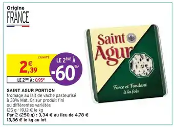 Saint agur saint agur portion