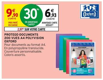 Intermarché Oxford protege-documents 200 vues a4 polyvision offre
