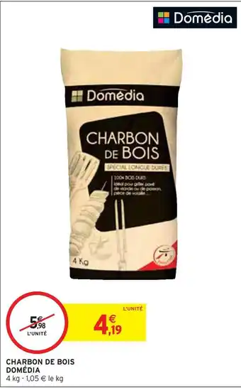 Intermarché Domédia charbon de bois offre