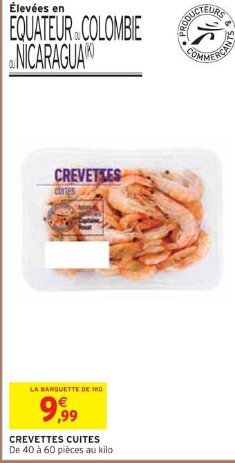 Intermarché Crevettes cuites offre