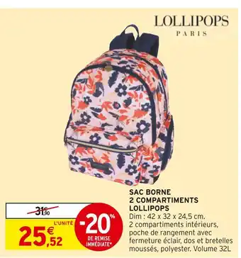 Intermarché Lollipops sac borne 2 compartiments offre