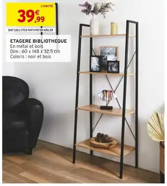 Intermarché Etagere bibliotheque offre