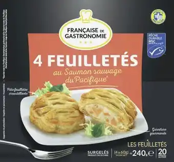Géant Casino Feuilletés au Saumon sauvage du Pacifique surgelés offre