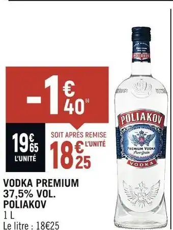 Poliakov vodka premium 37,5% vol.