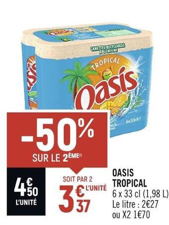 Spar Oasis oasis tropical offre