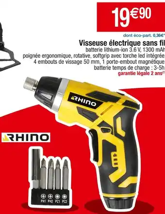 Cora x Carrefour Rhino visseuse électrique sans fil offre