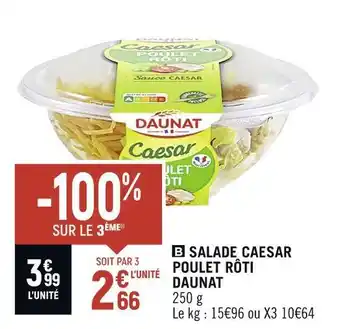 Spar Dauna salade caesar poulet rôti offre
