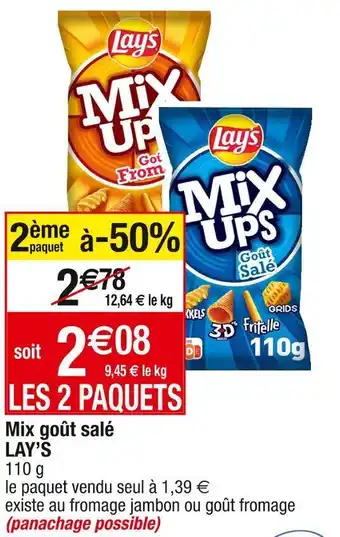Cora x Carrefour Lay’s mix goût salé offre