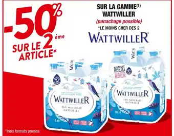 Cora x Carrefour Wattwiller -50% sur le 2ème article sur la gamme wattwiller offre