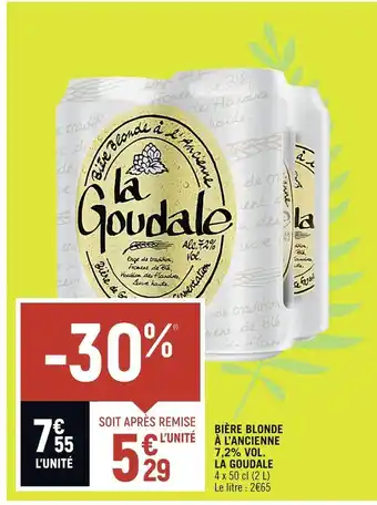 Spar La goudale bière blonde à l’ancienne 7,2% vol. offre