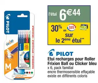 Pilot etui recharges pour roller frixion ball ou clicker bleu