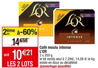 Cora x Carrefour L’or café moulu intense offre
