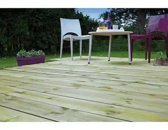Brico Dépôt Planche en pin l. 2500 x l. 145 x ép. 21 mm offre
