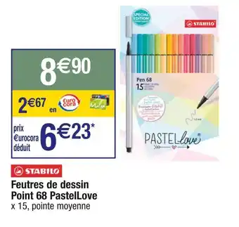 Stabilo feutres de dessin point 68 pastellove