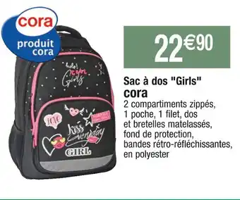 Cora x Carrefour Cora sac à dos girls offre