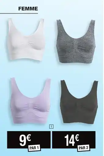 Brassière sport sans coutures