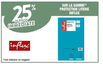 Cora x Carrefour Influx 25% de remise immédiate sur la gamme protection literie influx offre