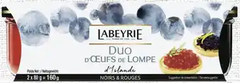 Géant Casino Duo Oeufs de lompe noirs & rouges d’Islande offre