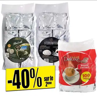 100 dosettes de café, dégustation, tradition corsé ou brésil
