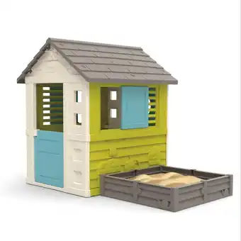 Cabane enfants smoby avec bac à sable ou carré potager - maison square