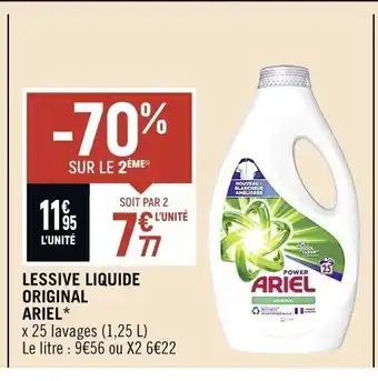 Spar LESSIVE LIQUIDE ORIGINAL ARIEL* offre