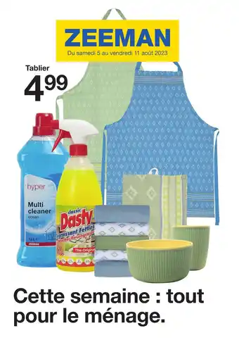 Zeeman Tablier offre