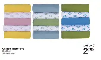 Zeeman Chiffon microfibre offre
