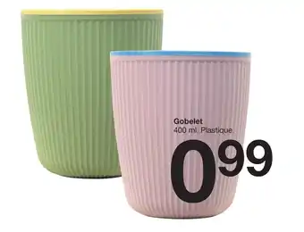 Zeeman Gobelet 400 ml. Plastique. offre