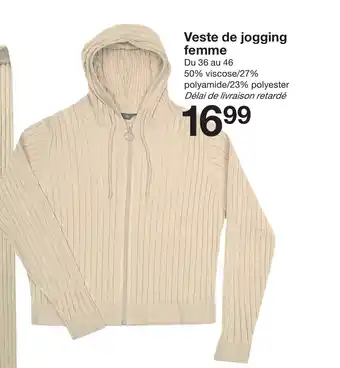 Zeeman Veste de jogging femme offre