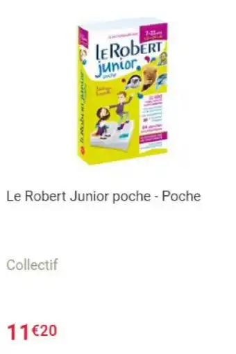 Fnac Le Robert Junior poche - Poche offre