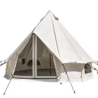 Decathlon Tente tipi 300 coton technique - camping - 3 personnes, tapis de sol cousu offre