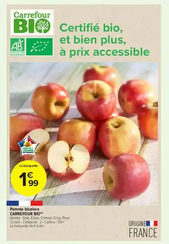 Carrefour Contact Pomme Bicolore Carrefour Bio offre