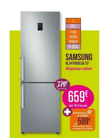 Group Digital Réfrigérateur Combiné Samsung offre