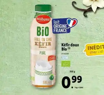 Lidl Kéfir Doux Bio offre