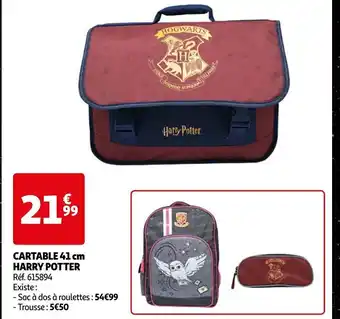 Auchan CARTABLE 41 cm HARRY POTTER offre
