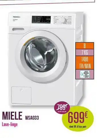 Group Digital Lave-linge Miele offre