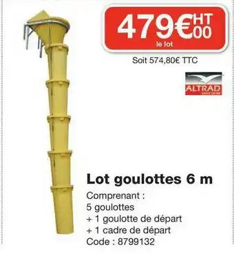 Ciffréo Bona Lot Goulottes 6 M offre