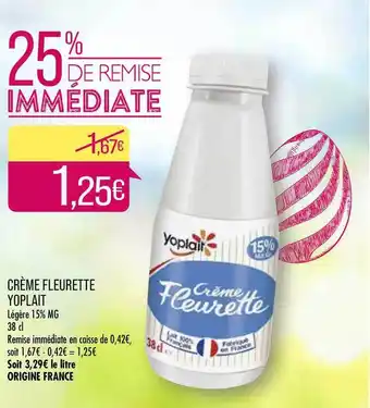Match Crème Fleurette Yoplait offre